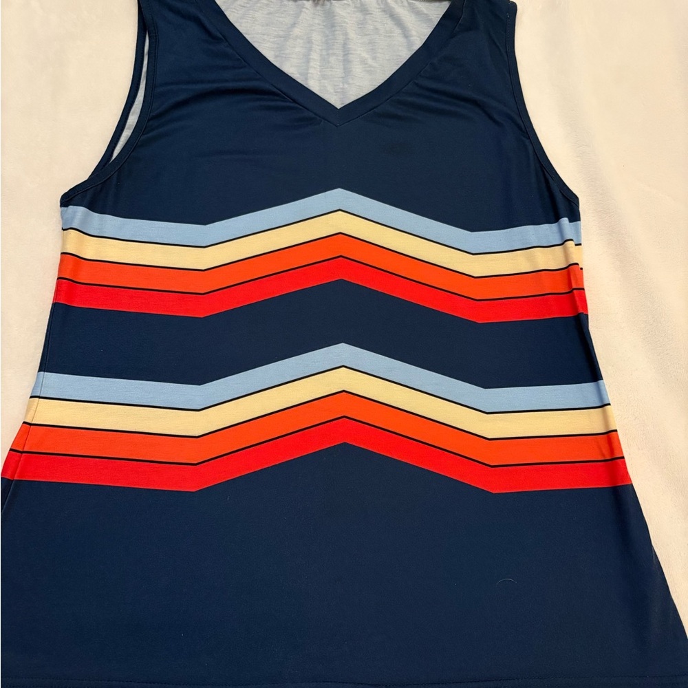 Chevron Striped Women's Tank Top